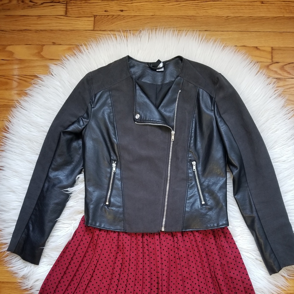 DIVIDED Faux Leather Jacket